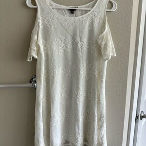 Elegant White Lace Top